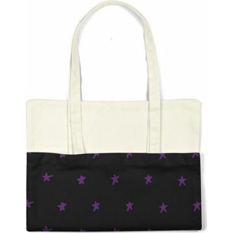 Bonamaison - Tote bag coton noir 34 x 40 cm - sac shopping réutilisable (1/4)