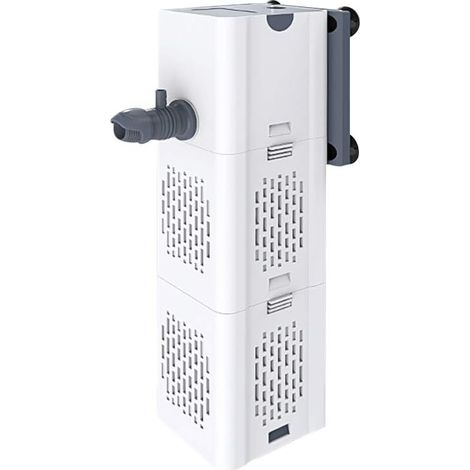 Innenfilter für Aquarien, 80–250 l, 15 W, Durchflussrate von 1000 l/h, Innenfilter, Pumpenfilter mit Filterschwämmen [Energieklasse E]