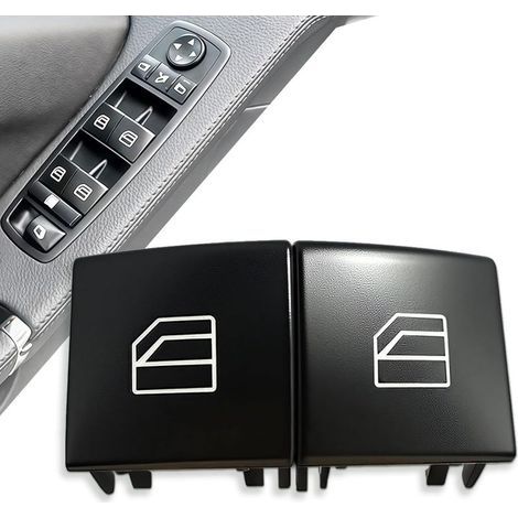 Lot de 2 interrupteurs de lève-vitre pour Benz W169 - Bouton de lève-vitre de rechange - Convient pour Benz Mercedes Classe A W169 B W245 ML W164 R W251 GL X164 (1/5)