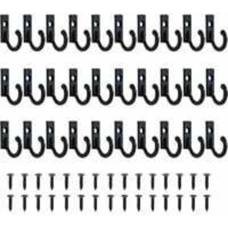 Lot de 30 Petits Crochets Vintage Support Mural pour Porte-clés à Crochets Suspendue Crochets Bijoux Crochets À Clé Pour Vêtements Crochet Patère Avec Vis Patère Porte Manteau pour Mural Salle de Bain (1/5)