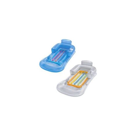 Set aus zwei aufblasbaren Liegestühlen, Schwimmbetten, Rückenlehnen, Poolliegen, schwimmenden Liegestühlen für Sommerpartys. - Crezuo