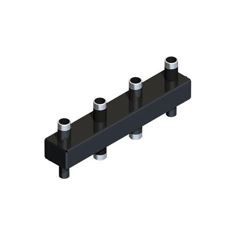 Répartiteur chauffage 80/60-5 isolation entraxe 125 mm jusqu'à 3 m³/h ou 70 kW