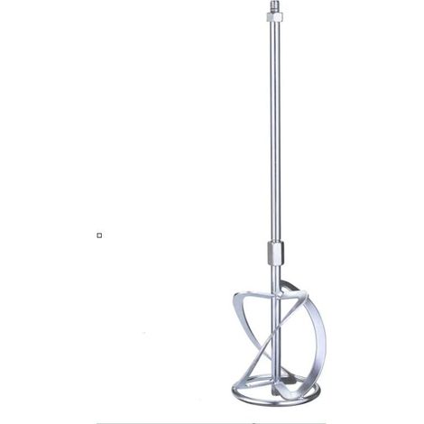 Agitateur pour mélangeur peinture et mortier – Longueur 58 cm – Diamètre 120 mm – Filetage M14 pour mélanges homogènes (1/4)
