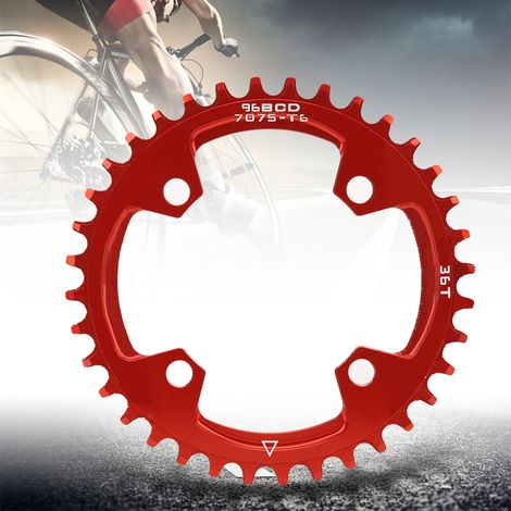 Plateau rond étroit/large 96BCD pour vélo de montagne, 36 dents. (1/4)