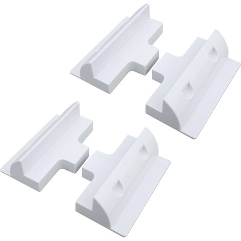 Set di 4 staffe di montaggio laterali per pannelli solari per roulotte, yacht, barche e camper