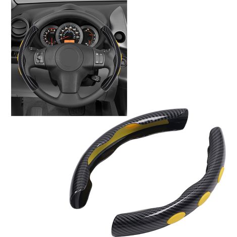 Universeller Lenkrad- und Griffbezug aus wassertransferbedruckter Kohlefaser für Toyota 4Runner (wassertransferbedruckte Version) Schwarz (1/5)