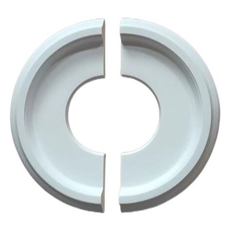 Plafonnier Medallion - Plafonnier Medallion Décoratif en PU - Pour Lustres et Appliques - Diamètre Intérieur 9,7 cm - Blanc - 1 Pièce (1/5)