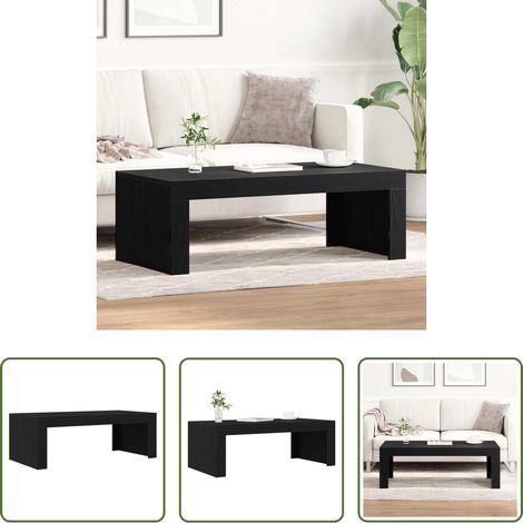 Table basse chêne noir - Table basse Chêne noir 102 x 50 x 35 cm Bois d'ingénierie (1/5)