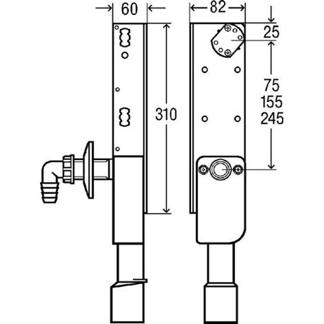 VIEGA 776398 Support de robinetterie Prevista Dry Plus (1/4)