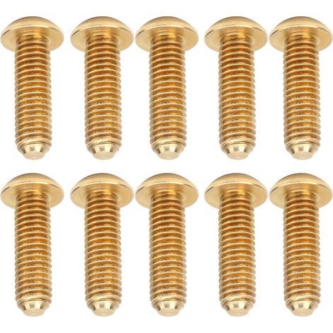50 vis à tête hexagonale creuse M6x20 en cuivre, boulonnerie industrielle, quincaillerie professionnelle et outillage.