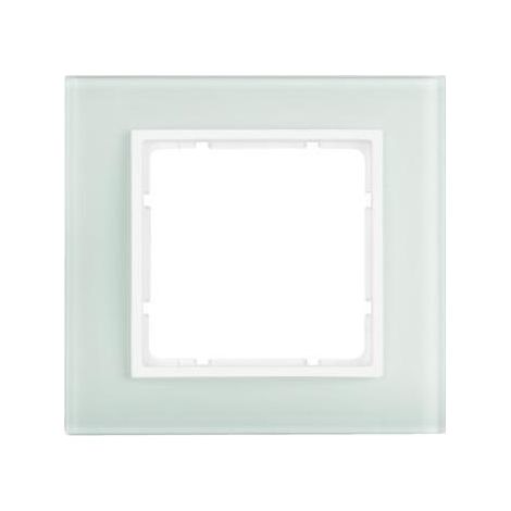 Berker 10116909 Glasrahmen 1fach, B.7, Glas polarweiß/polarweiß matt (1/5)