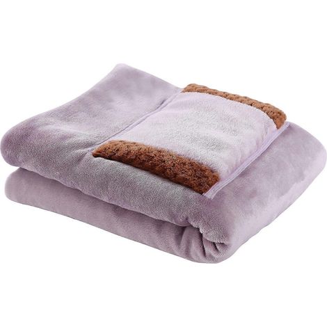 USB électrique cou ure Heater Bed doux Thicker Warmer machine lavable Thermostat électrique Heating tapis violet (1/5)