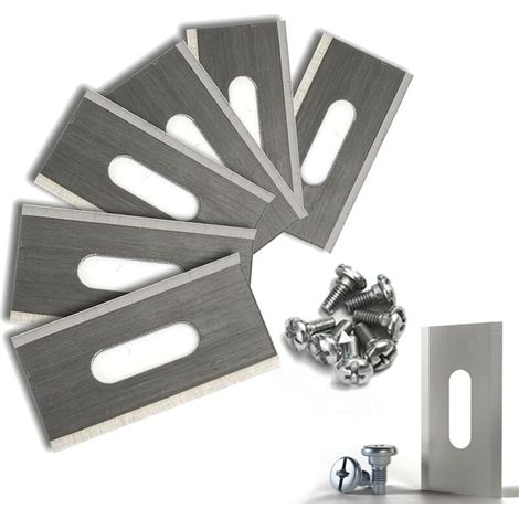 Lot de 20 lames de gazon pour Husqvarna avec double lame aiguise en acier inoxydable 36.5x18.5x0.65mm, (1/4)