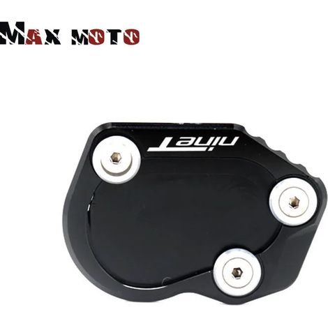 (Noir) Compatible avec BMW R Nine T R nineT Rnine T RNINET 2014 2015 2016 - Extension de béquille latérale pour moto - Maxpower (1/4)