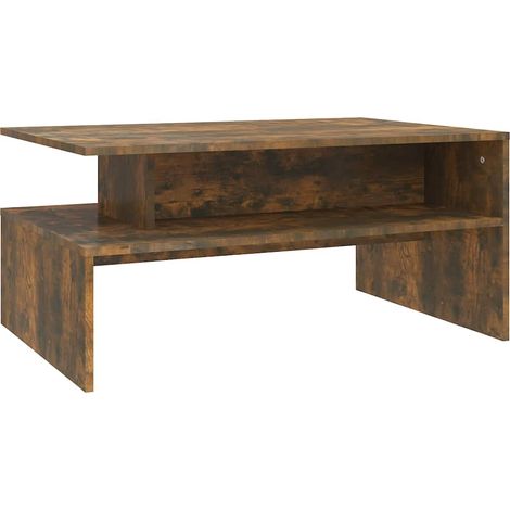 Maison Exclusive - Couchtisch Räuchereiche 90x60x42,5 cm Holzwerk (1/5)