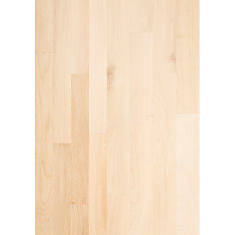 Naturasol – Parquet massif chêne brut 20 mm – Largeur 9 cm – Finition à vernir ou huiler – Choix élégance AB, peu de nœuds (1/3)