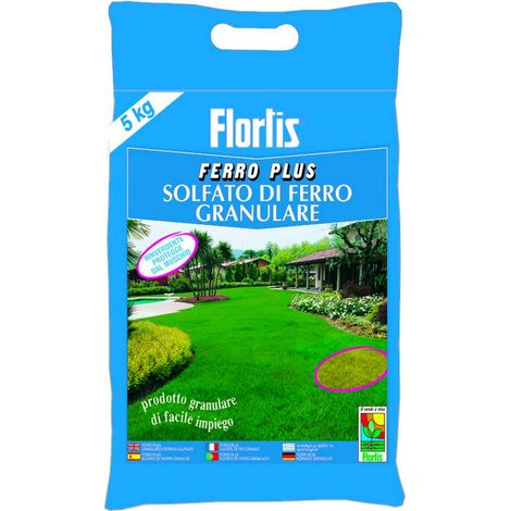 FLORTIS CONCIME SOLFATO DI FERRO GRANULARE FERRO PLUS 5 KG (1/3)