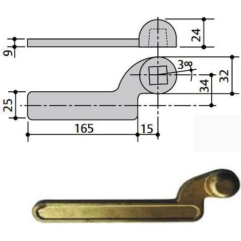 Bras de ferme-porte 7100 Inf Dx Ma0001 Mab