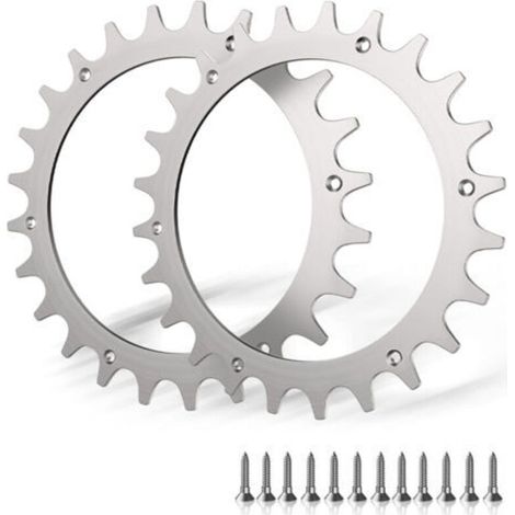 Crampons en acier inoxydable pour robot tondeuse Worx S/M – 2 pointes à vis pour traction améliorée – Taille de roue 205 mm (1/5)