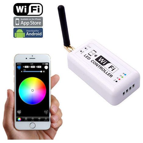 CONTROLLER MODULO RGB WIFI PER STRISCE LED DA SMARTPHONE TABLET ANDROID IOS