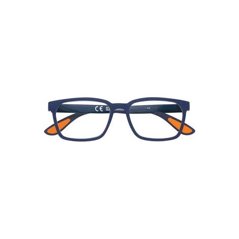OCCHIALE LETTURA MONTATURA POLICARBONATO SOFT TOUCH BLU/ARANCIONE PR80  diottrie +3,5  31ZPR80350    ZIPPO