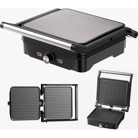 Appareil multifonction pour panini, grill à steak, gaufrier et grille-pain. (1/2)