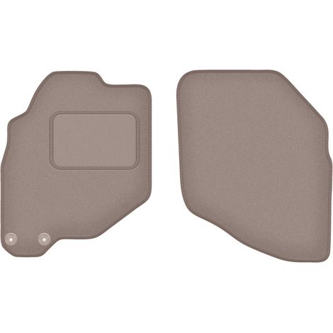 Alfombrillas delanteras para Honda Jazz II hatchback (2002-2007), color beige. (1/5)