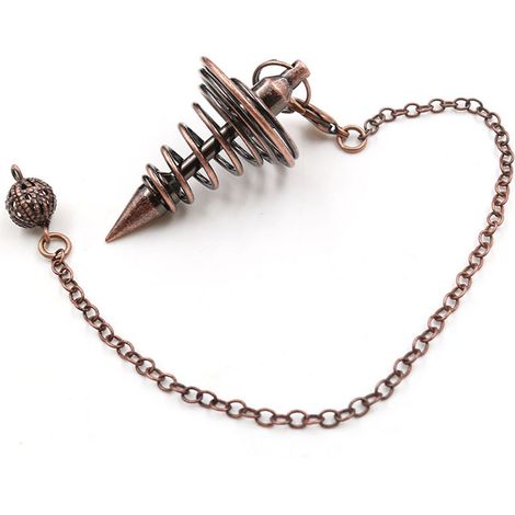 Pendulum Divination en Métal avec Chaîne pour la Radiesthésie et la Guérison (1/5)