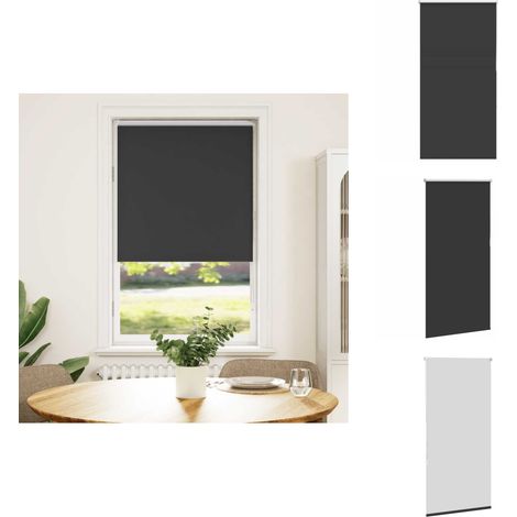 Verdunkelungsrollo Schwarz 65x130 cm Stoffbreite 60,7 cm - Verdunkelungsrollo - Verdunkelungsrollos - Rollo - Verdunklungsrollo (1/5)