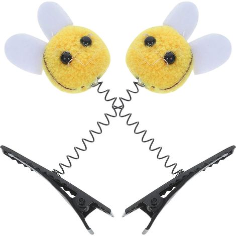 Bee Hair Clip in Iron and Cotton for Girls, Festival (1/5)