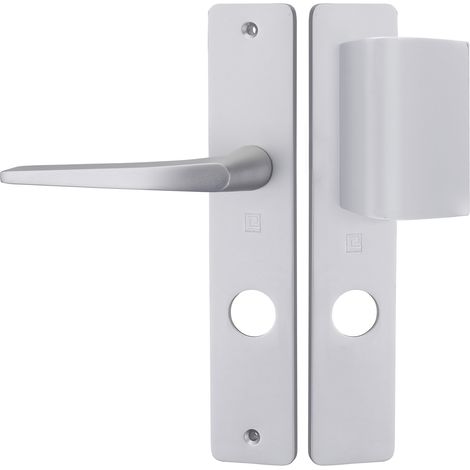 Heracles – Ensemble sur plaque HIONNA aluminium 22,5mm – Finition argent – Entraxe 195mm – BHIONNA12