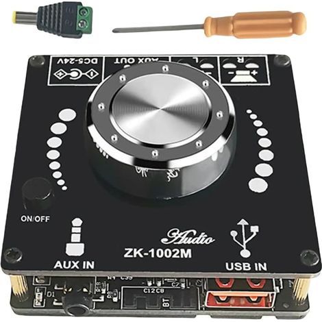 100W + 100W Bluetooth 5.0 Carte amplificateur Audio de Puissance ampli stéréo Amplificador Home cinéma AUX USB (1/5)