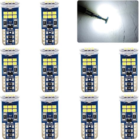 10 Ampoule LED W5W,Blanc,PCB,24x10mm,SMD 2016,Véhicule (1/5)