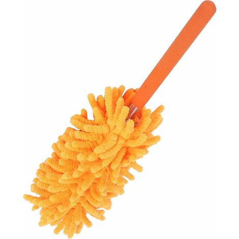 Brosse à poussière rétractable en chenille avec manche acier (1/5)