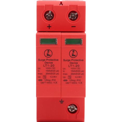 DC1000V 2P 10KA20KA House Surge Protective Low voltage Arrester Device