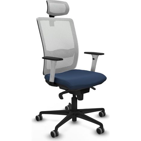 Chaise piqueras y crespo Haches blanc maille simili cuir (1/2)