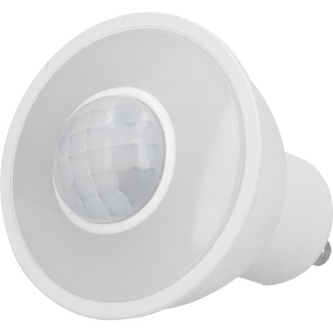 GU10 5W LED-Lampe mit Infrarot-Bewegungsmelder für Flure, 500 lm, weiß, AC 100–240 V (1/5)