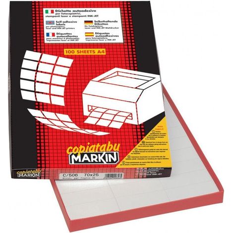 Markin X210C509GI etiqueta de impresora Amarillo Etiqueta para impresora autoadhesiva (1/2)