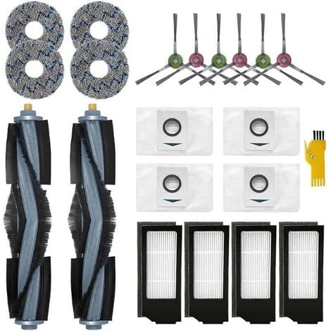 Kit de accesorios para aspiradoras robot ECOVACS DEEBOT X1e OMNI, X1 OMNI, XU, X1 TURBO y X1+, 20 paquetes de cepillos giratorios - KZQ (1/4)