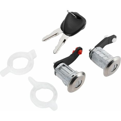 Cilindro serratura porta sinistra e destra KZQ con 2 chiavi 7701470944 per Renault Master 1998-2016 (1/3)