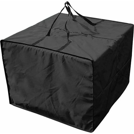 Storage bag and protective cover for living room cushions, garden furniture, sofa cushions, waterproof bag for furniture mats, durable square waterproof storage bag 81 cm x 81 cm x 61 cm (1/5)