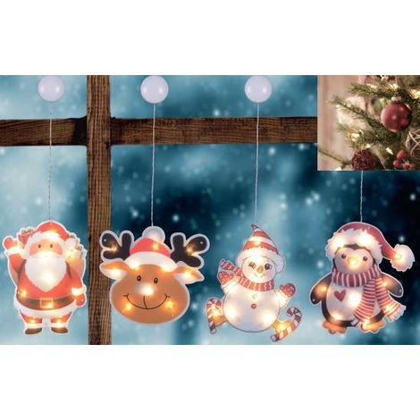 TrendLine LED Fensterbild 30 cm Weihnachten warmweiß mit Timer (1/2)