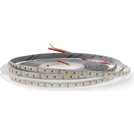 IluminaShop - Tira LED 12W 24V DC SMD2835 Ziadna IP20 CCT 192 LED/m (10 Metros) 3000+4000+6000 (1/2)