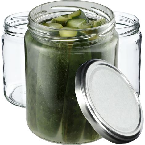 KADAX Weckgläser 540 ml, Einmachglas zum Einlegen, Einkochgläser für Schraubdeckel, Sturzglas, Marme (1/5)