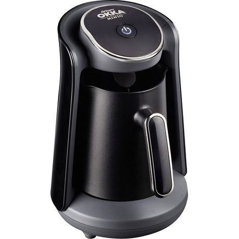 arzum OKKA MINIO Mokka-Kaffeemaschine Schwarz, Chrom