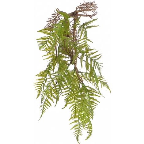 Helecho colgante artificial para terrario con raíz - BioPlant Helecho colgante 55cm (1/4)