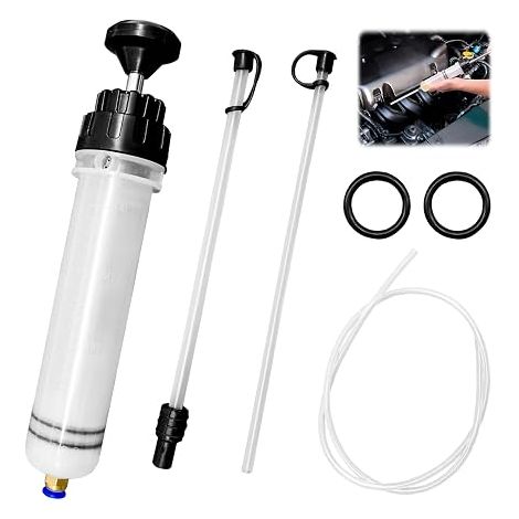 Pompe à Essence Manuelle, extracteur d'huile Manuel pour Voitures et Motos - Comprend Un Tuyau de 1 m pour Les vidanges d'huile, de Liquide de Refroidissement et de Carburant (1/5)