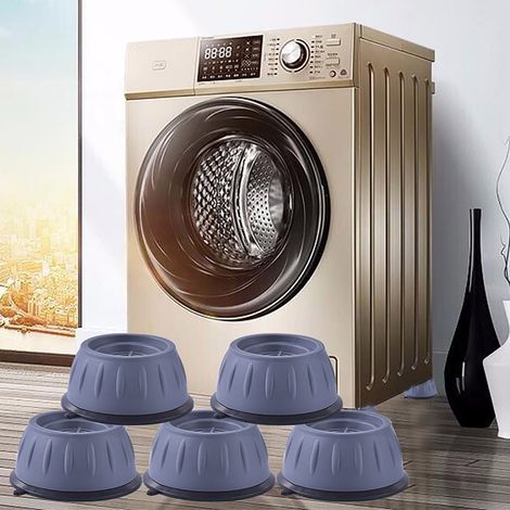 Patins Antivibrations Coulissants - Hauteur Réglable Jusqu'à 10 cm - Pour Réfrigérateur Machine À Laver Meuble - Lot De 5 (1/5)