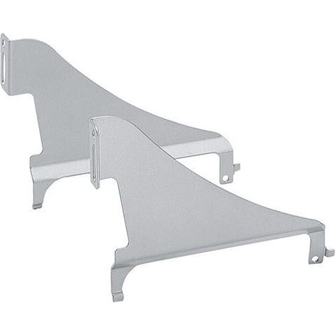 Supporto piastra frontale 20571 look alluminio (1/2)