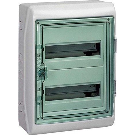 Schneider Electric Caja de distribución 2x12TE Gris Claro IP65